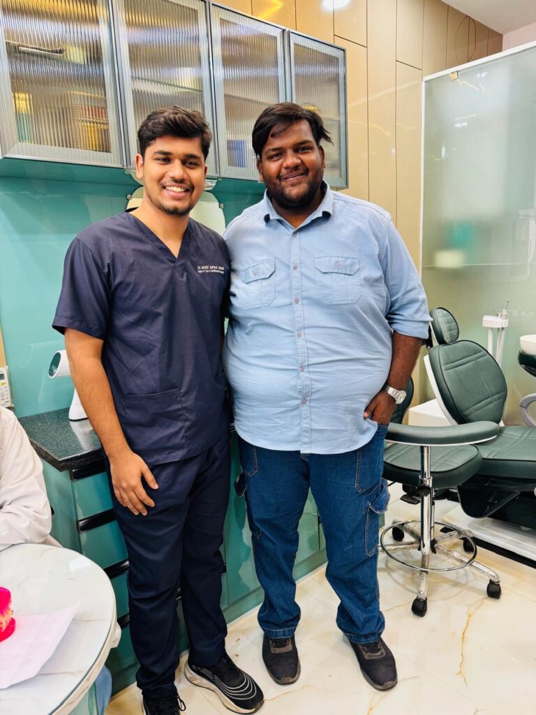 Dr. Mohammad Sufian Uddin and Famous YouTuber and actor Sameer of Warangal Hungama fame conducting free dental checkups under the guidance of Dr. Mohammed Saleem Uddin.